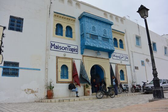 Teppichgeschäft in Kairouan