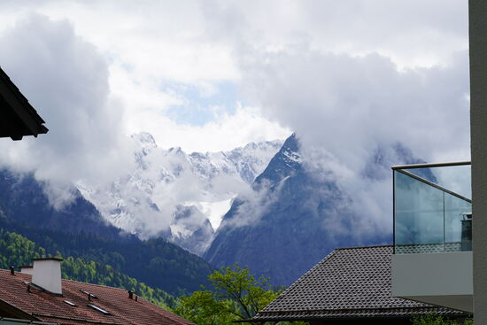 ein letzter Blick in Richtung Zugspitze