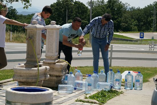hier können auch wir bedenkenlos Frischwasser tanken