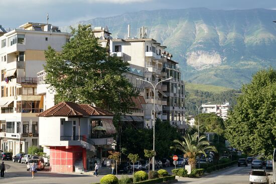 das Zentrum ein der Unterstadt