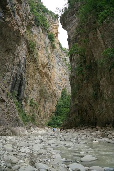 die schmalste Stelle im Canyon beträgt nur 16 Meter