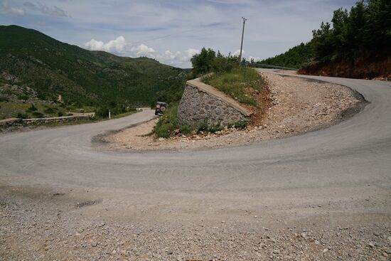 Haarnadelkurven reihen sich aneinander