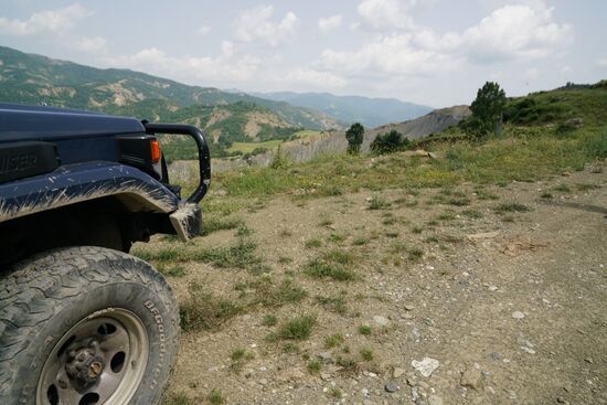 Pause nach zwei Stunden Fahrt