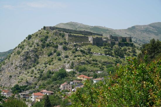 die Burg 'Rozafa' über Shkodra