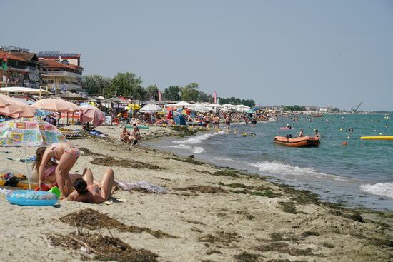 typischer Strandtrubel