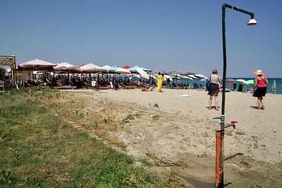 die Süßwasserdusche ist prima