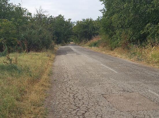 Strasse in der Nähe von Belene