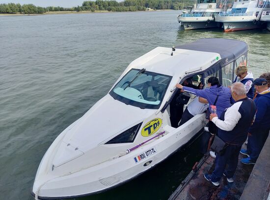 Abfahrt in Tulcea mit Fahrrad