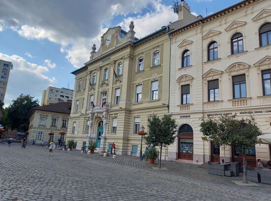 Einfahrt in Budapest