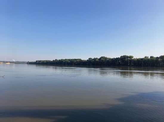 Donau in der Nähe von Mohacs