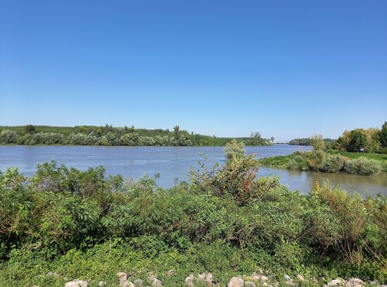Donau in der Nähe von Backa Palanka