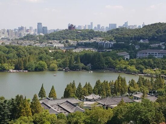 Ausblick von der Leifeng Pagode