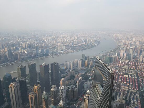 Aussicht vom Shanghai Tower
