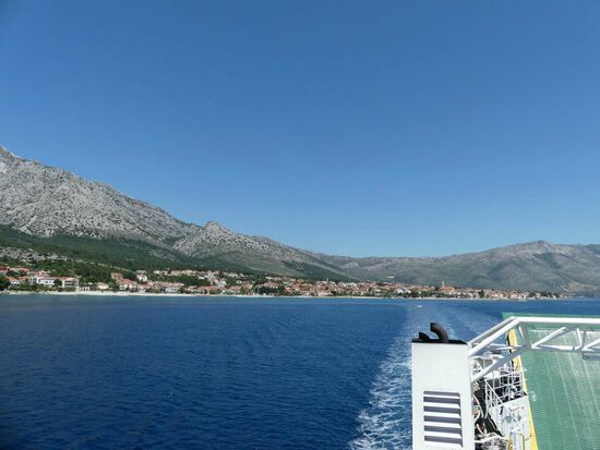 Abfahrt nach Korcula