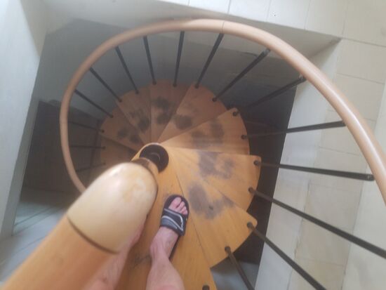 Wendeltreppe im Appartement