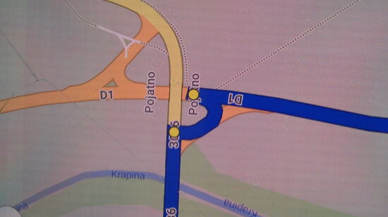 Komme von rechts und soll links Weiterfahren