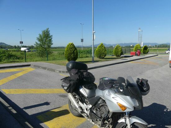 Frühstückspause nicht so idyllisch