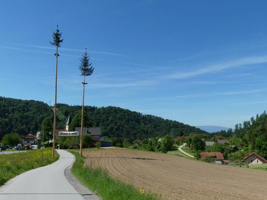 Die standen in Slowenien auch überall rum