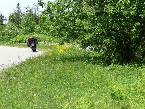 Noch eins mit Motorrad an der B500