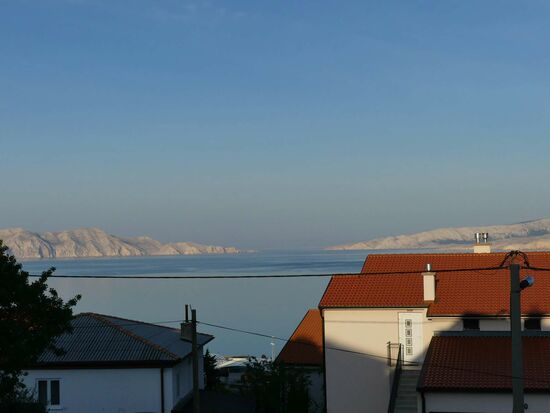 Vor dem Start vom Balkon aus.