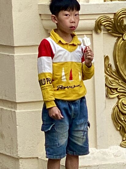 mmhh dem kleinen Mann schmeckt es auch