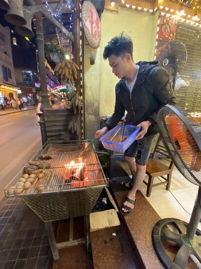 wir entscheiden uns für frisch gegrillte Spieße