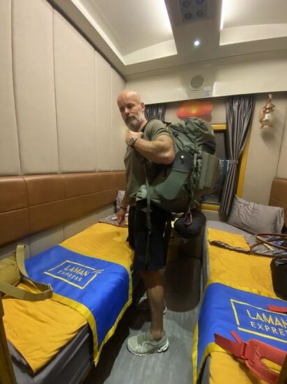 unsere First Class 2er Schlafkabine für die nächsten 14 Stunden