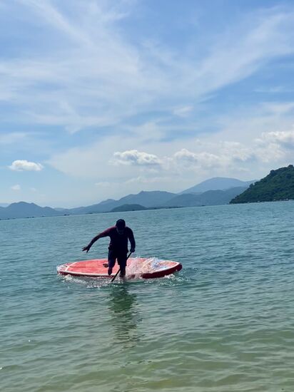 und manchmal wird man bisschen naß 