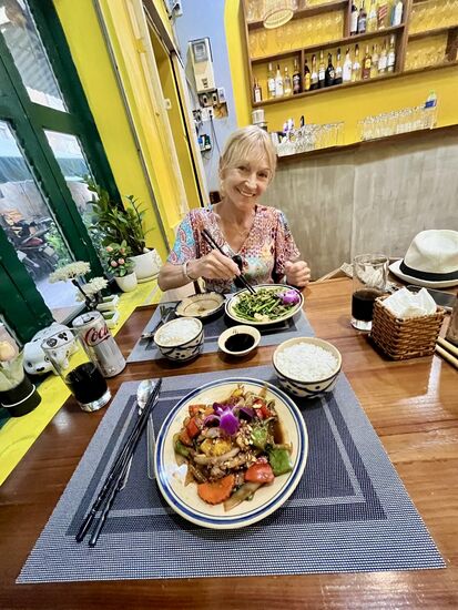 ein kleines leckeres Restaurant um die Ecke vom Hotel 