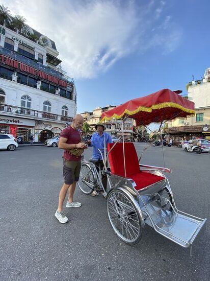 die typischen vietnamesischen Rikschas