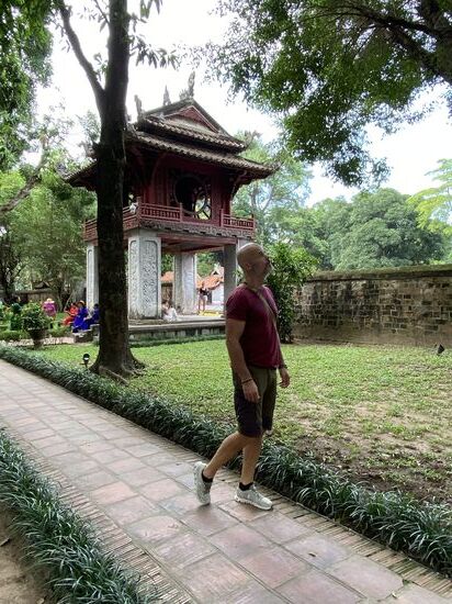 im Temple der Literatur bzw die frühere Universität