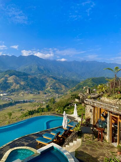 Ankunft in unserer wunderschönen Laxsik Ecolodge etwas außerhalb von Sapa