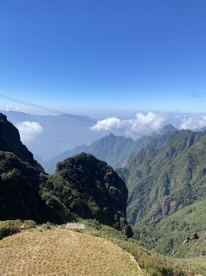 was eine gigantische Bergwelt und ein wahnsinnig ,schöner Ausblick