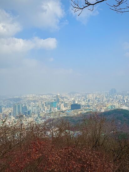 der Blick vom Seoul Tower
