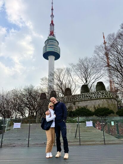 erster Stop Seoul Tower mit einer unglaublichen Aussicht