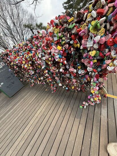 die vielen bunten Liebesschlösser
