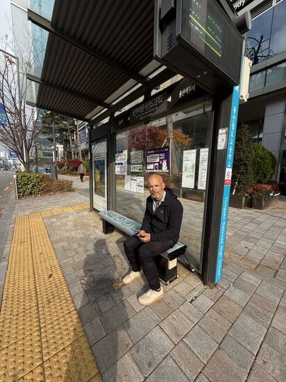 beheizte Bushaltestellenbänke