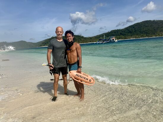 Doc und Michael nach einer herrlichen Schnorcheleinheit