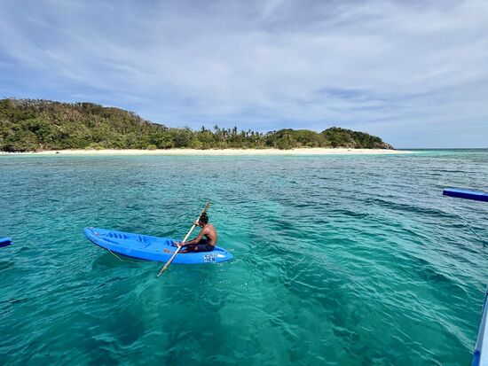 und die Jungs auf ihrem Kajak haben uns immer im Blick