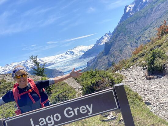 am Glaciar Grey angekommen