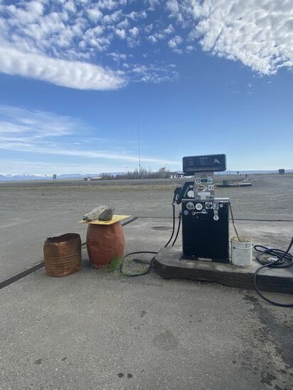 die einzige Tankstelle auf dem Weg nach El Calafate