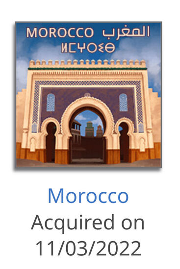 Länder-Souvenir für Marokko