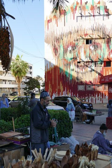 Streetart am Eingang des Souk