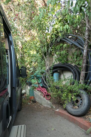 Stellplatzidylle in der Großstadt