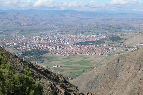 Freier Blick auf Korçë