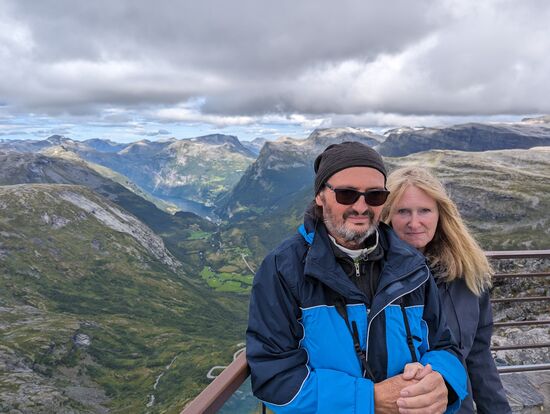 Blick von der Aussichtsplattform Dalsnibba