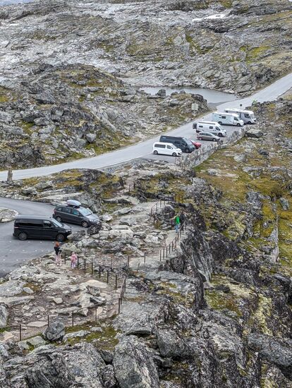Parkplatz oben am Dalsnibba