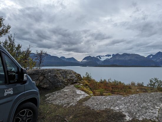 Schlafplatz am 11.9. an einer Klippe
