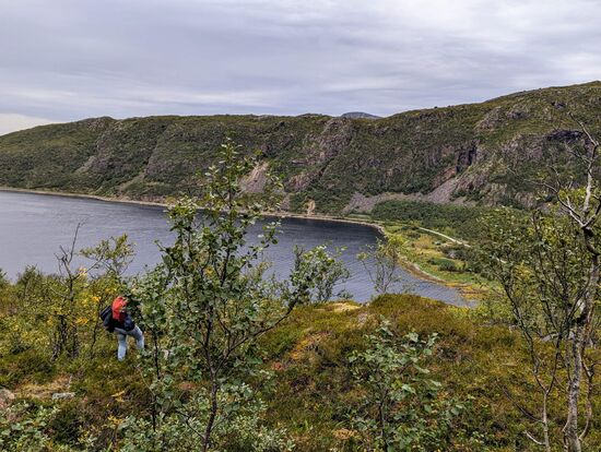 Blick von oben, rechts unten ist unser Platz