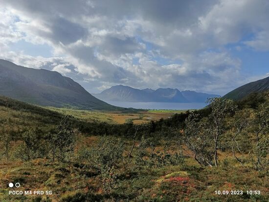 Die Aussicht hinter dem Tunnel von unseren Platz aus